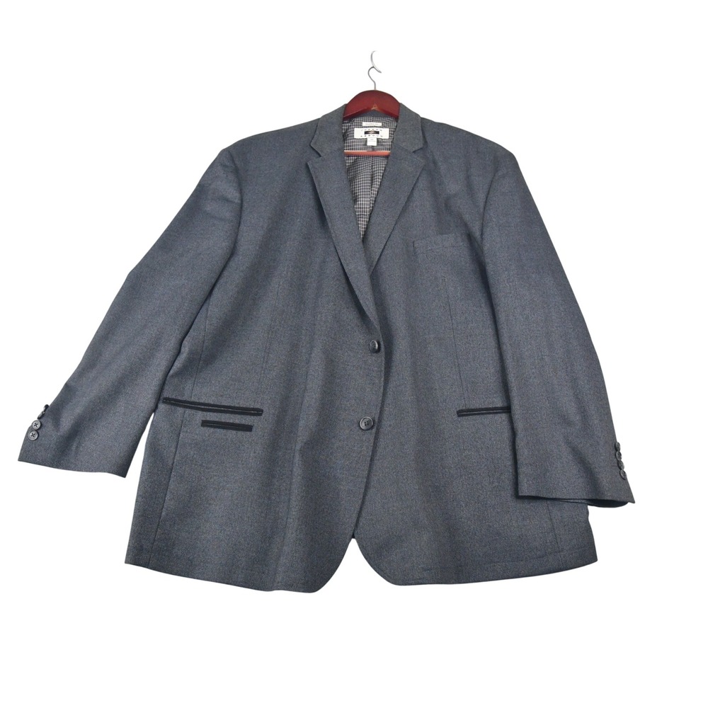 Joseph Abboud Mens 3X (50R) Blazer Blue Elbow Patch Sport Coat